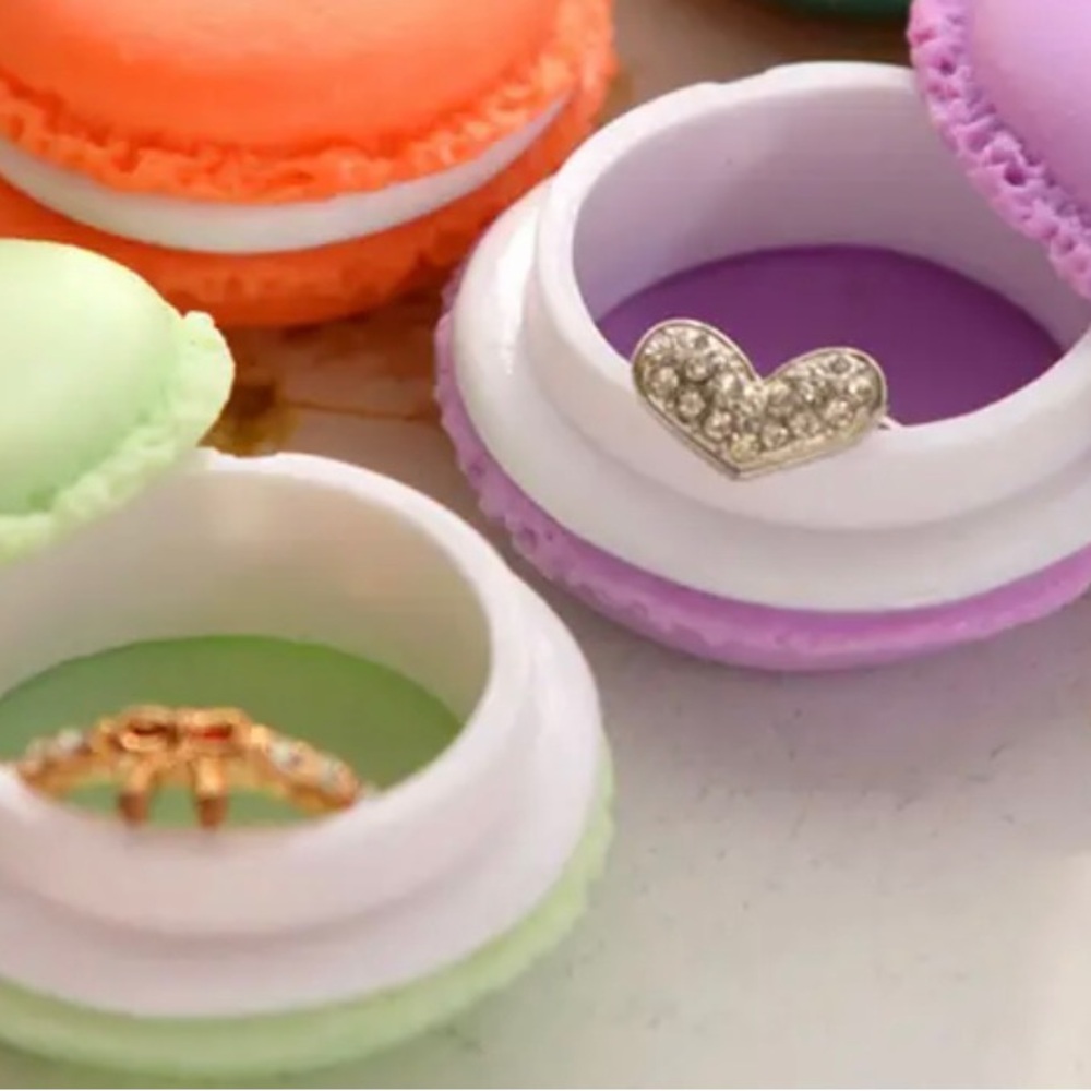 Sweet Macaroon Shaped Storage Boxes, 3 pc set